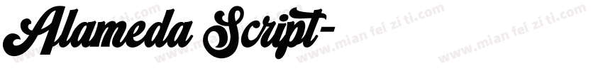 Alameda Script字体转换